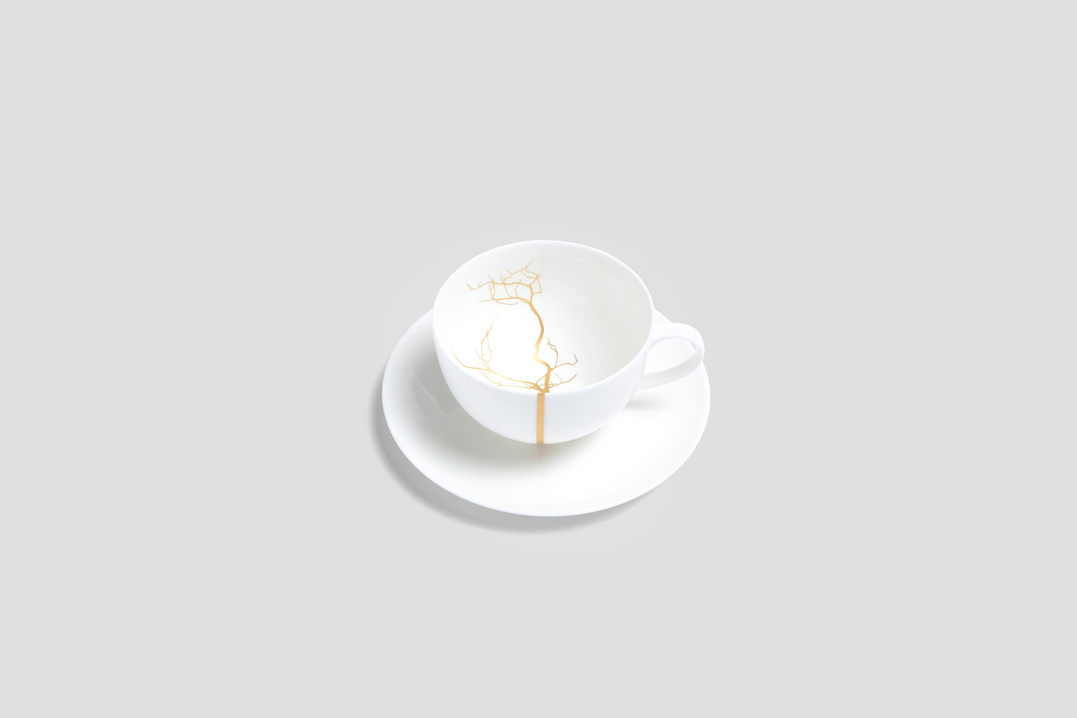 Designer-Luxury-Modern-Dibbern Golden Forest Teacup & Saucer-Dibbern-Golden Forest-Gold-Bodo Sperlein-Bone China-Designer-Luxury-Modern-Tasse-Becher-Kaffee Tasse