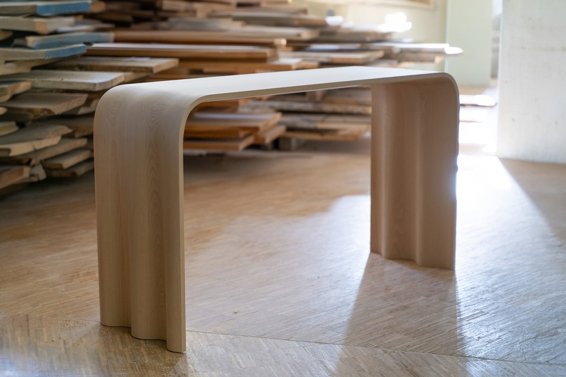 Making of: Flowline Console Table