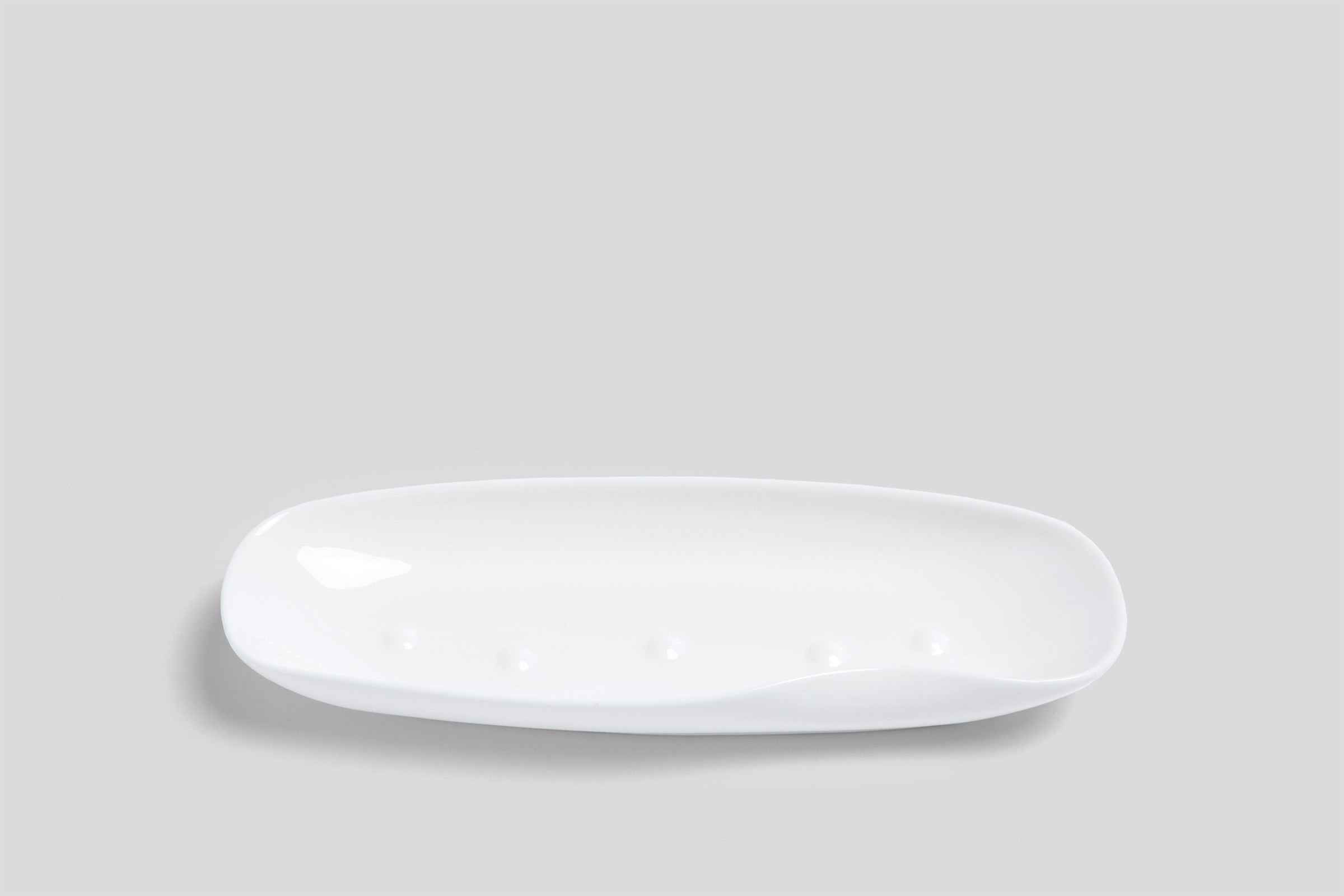 Bodo Sperlein White Sculptural Oval Dish