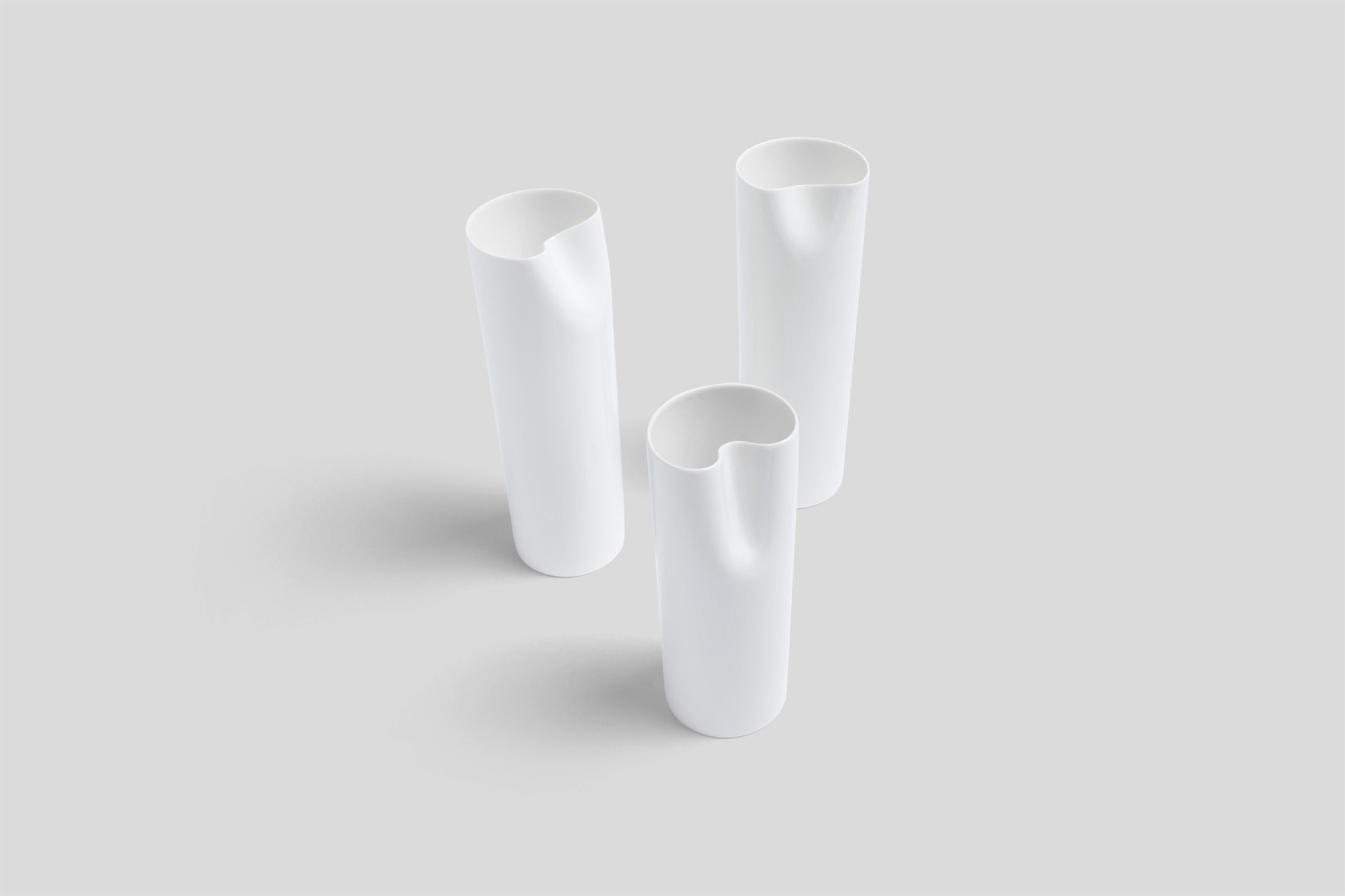 Bodo Sperlein White Sculptural Vases