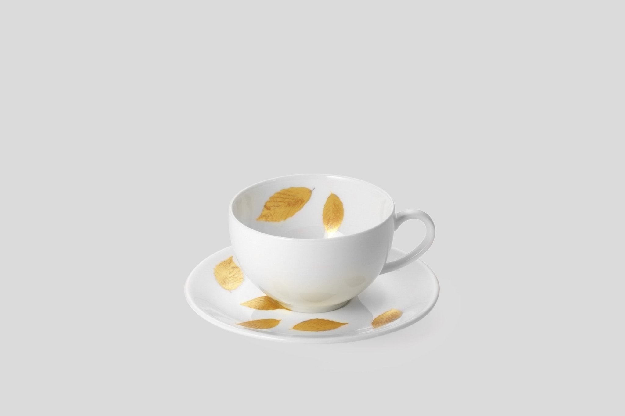 Designer-Luxury-Modern-Dibbern Gold Leaf Espresso Cup & Saucer-Dibbern-Gold Leaf-Gold-Bodo Sperlein-Bone China-Designer-Luxury-Modern-Tasse-Becher-Kaffee Tasse