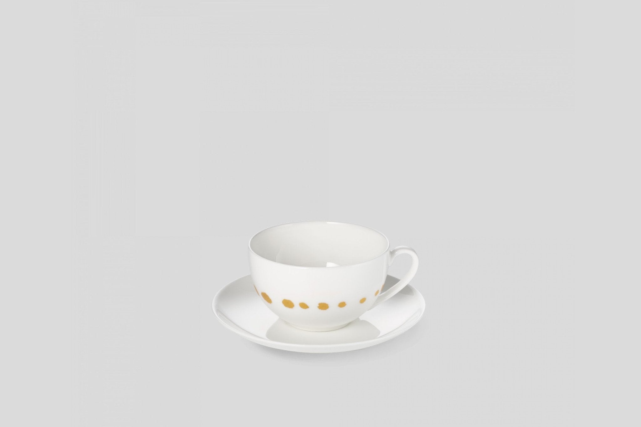 Designer-Luxury-Modern-Dibbern Golden Pearls Espresso Cup & Saucer-Dibbern-White-Golden Pearls-Bodo Sperlein-Bone China-Designer-Luxury-Modern-Tasse-Becher-Kaffee Tasse