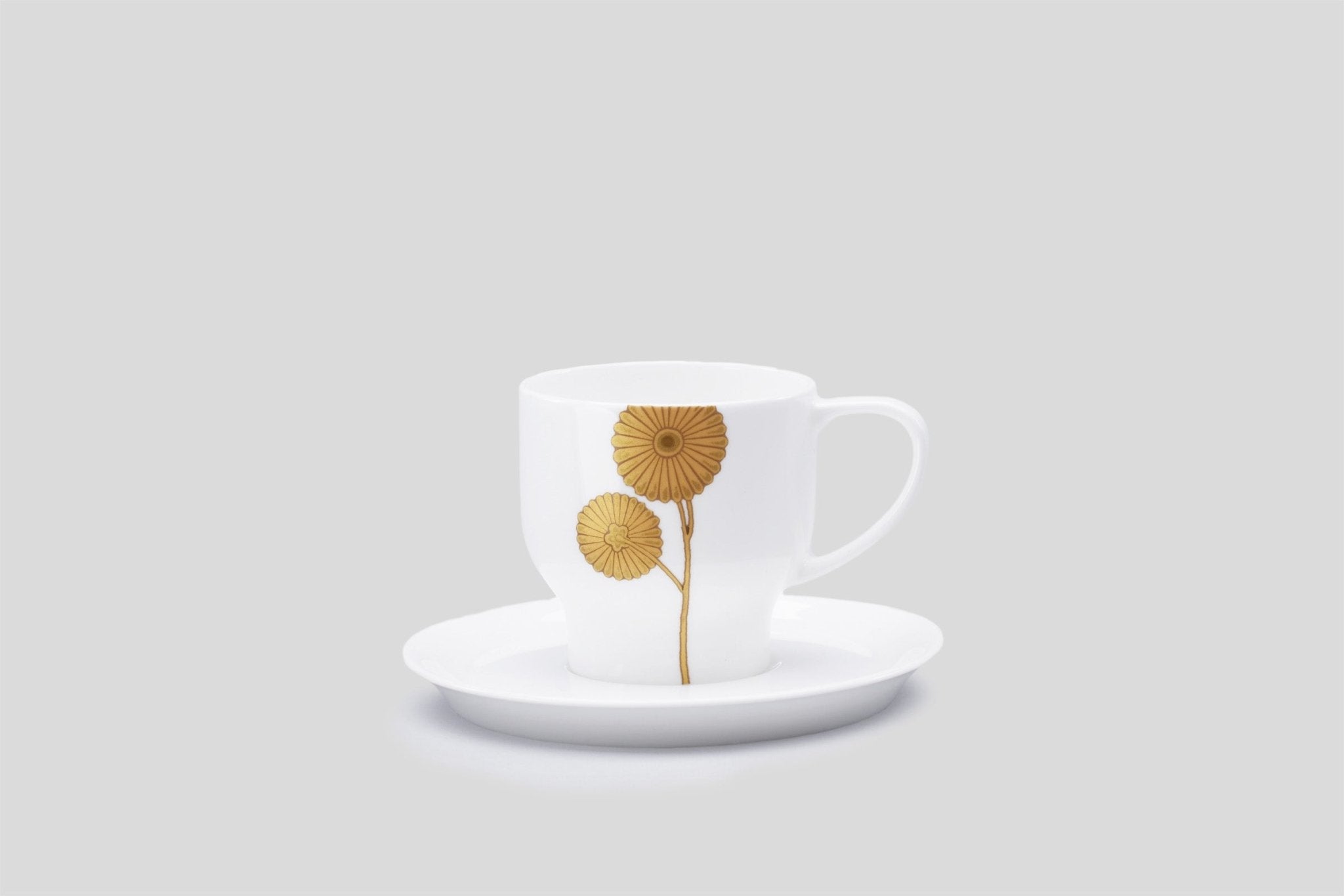 Designer-Luxury-Modern-Nikko Sallus Espresso Cup & Saucer-Nikko-Sallus-Gold-Bodo Sperlein-Bone China-Designer-Luxury-Modern-Tasse-Becher-Kaffee Tasse